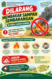 Cegah Kebakaran, Pemerintah Kalurahan Menghimbau Untuk Tidak Membakar Sampah Sembarangan